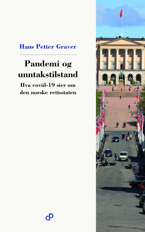 Bilde av omslaget på boken Pandemi og rettsstaten