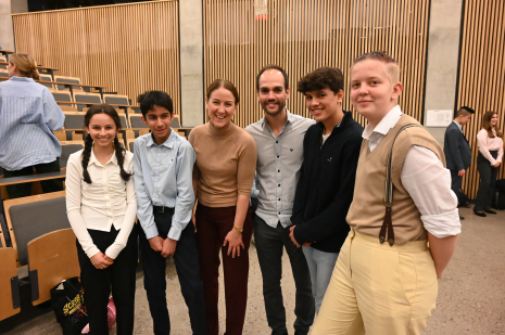 Unge matematikktalenter og kunnskapsminister Tonje Brenna 2022 Abel