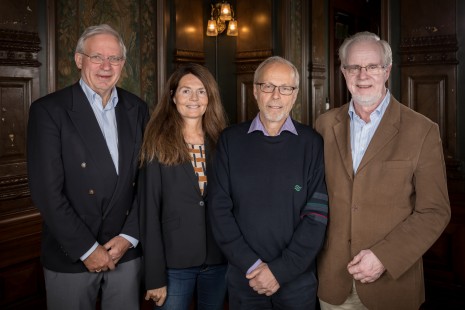 Generalsekretær med presidiet; Camilla Serck-Hanssen (nå: Gunn Elisabeth Birkelund), Anders Elverhøi og Ole M. Sejersted. Foto: Hans Kristian Thorbjørnsen.