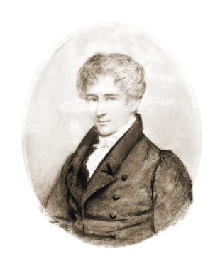 Tegning av Abel ved Johan Gørbitz / Matematisk institutt UiO