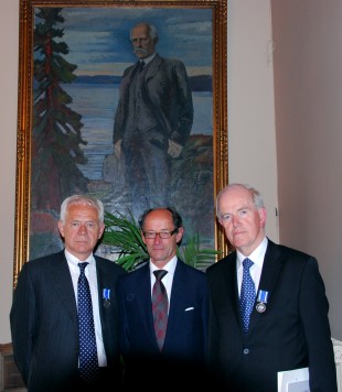 Victor D. Norman og Agnar Sandmo. Foto: Richard Kvile