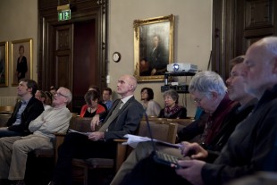 Nordiske polarforskere var samlet på Det Norske Videnskaps-Akademi for å utveksle informasjo om forskning i det sentrale Polhavet. Foto: Eirik Furu Baardsen