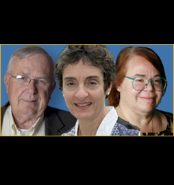 Kavliprisvinnerne i nevrovitenskap. Fra venstre: Michael Merzenich, Carla Shatz og Eve Marder  