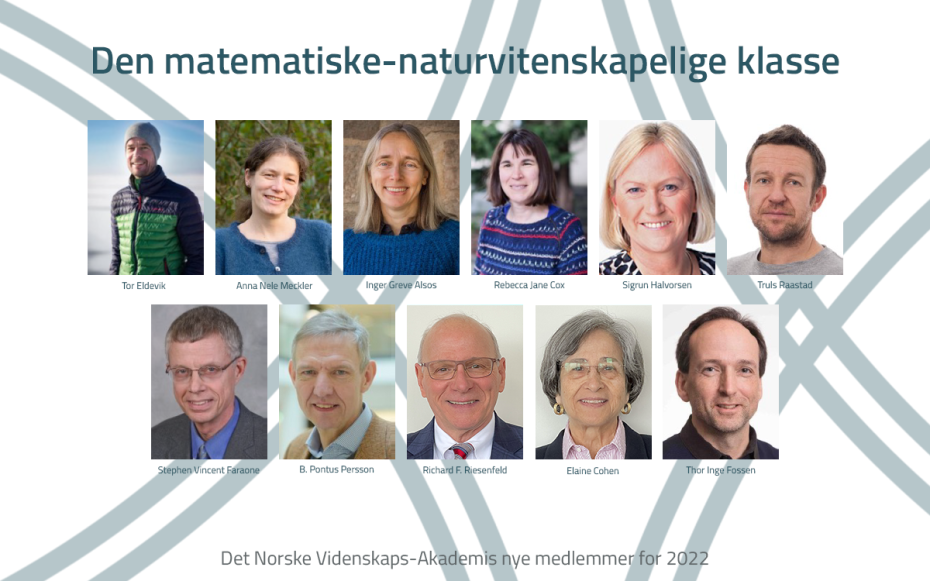 Den matematisk-naturvitenskapelige klasse - nye medlemmer 2022