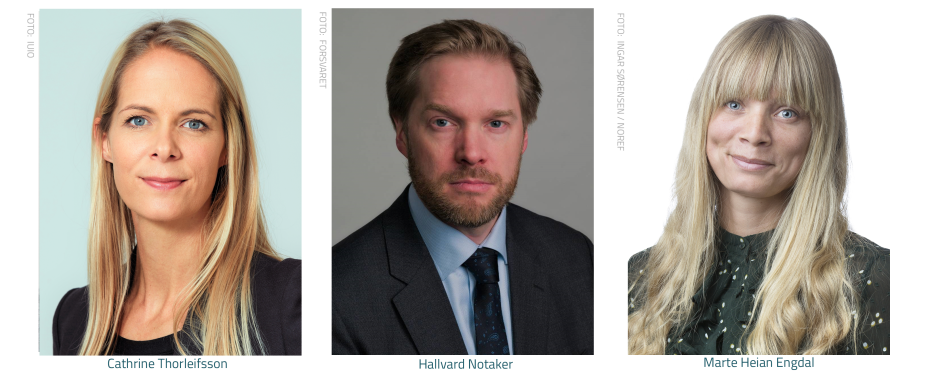 Cathrine Thorleifsson, Marte Heian Engdal, Hallvard Notaker