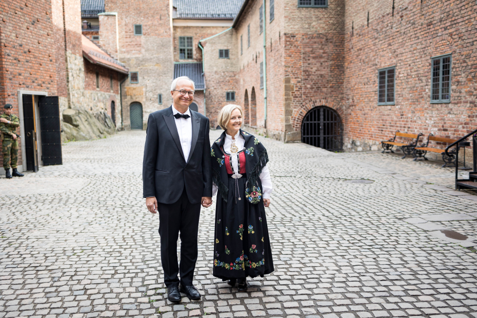 Leder for Abelstyret Ingrid Glad med sin mann Arnoldo Frigessi