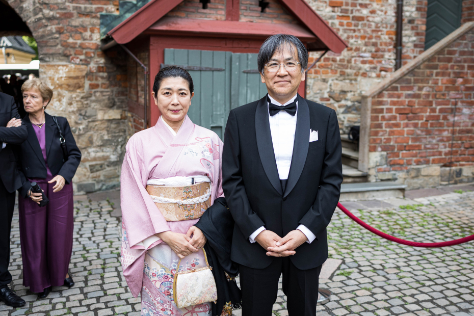 President i IMU Hiraku Nakajima med sin kone Yukari Ito.