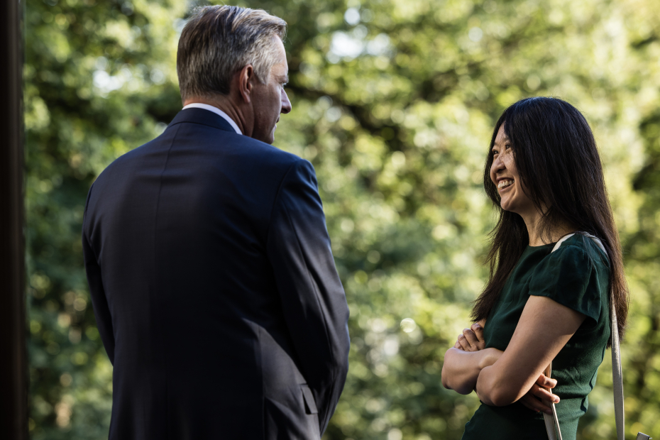 David Charbonneau og Doris Tsao i samtale