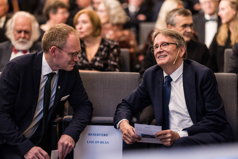 Statsråd Oddmund Hoel og Geir Wing Gabrielsen