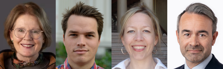 Ansikt av to kvinner og to menn.