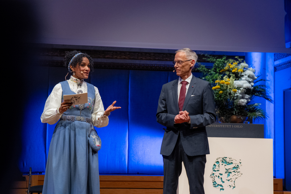 Abel Prize Award Ceremony  2026 Haddy Nije and Professor Helge Holden