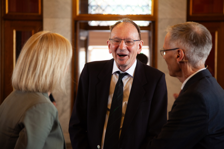 Gerd Faltings before the Abel Prize Ceremony