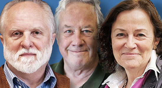 A. James Hudspeth, Robert Fettiplace and Christine Petit. Photo: Rockefeller University/University of Wisconsin-Madison/William Beaucardet